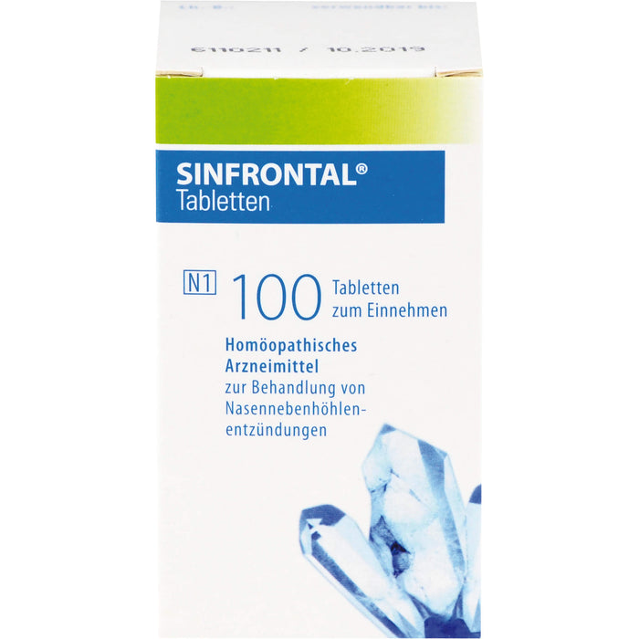 SINFRONTAL Tabletten bei Nasennebenhöhlenentzündung, 100 St. Tabletten
