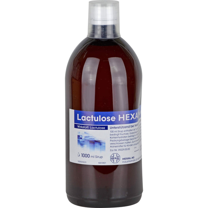 Lactulose HEXAL Sirup unterstützend bei Verstopfung und Darmträgheit, 1000 ml Lösung