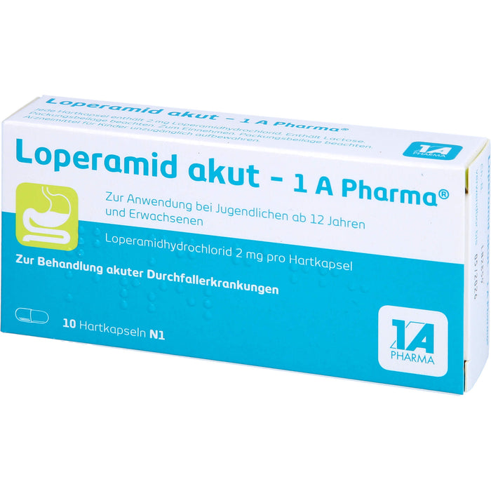 Loperamid akut - 1 A Pharma Hartkapseln, 10 St. Kapseln
