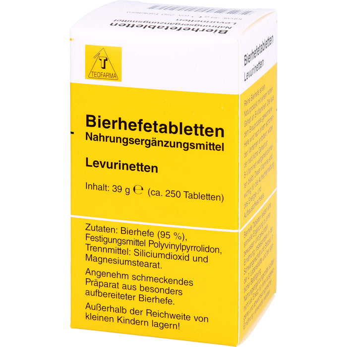 Teofarma Bierhefetabletten Leuvrinetten, 250 St. Tabletten