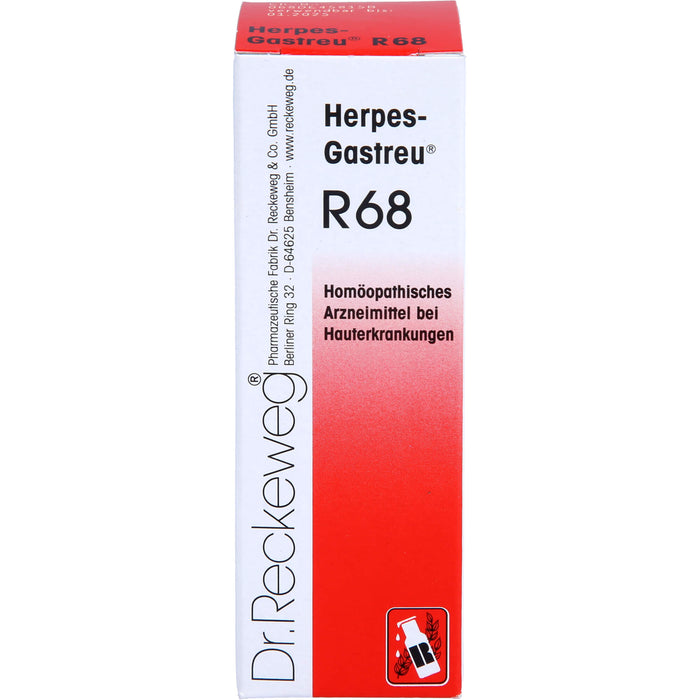 Herpes-Gastreu R68 Mischung bei Hauterkrankungen, 22 ml Lösung