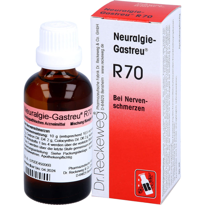 Neuralgie-Gastreu R70 Mischung bei Nervenschmerzen, 50 ml Lösung