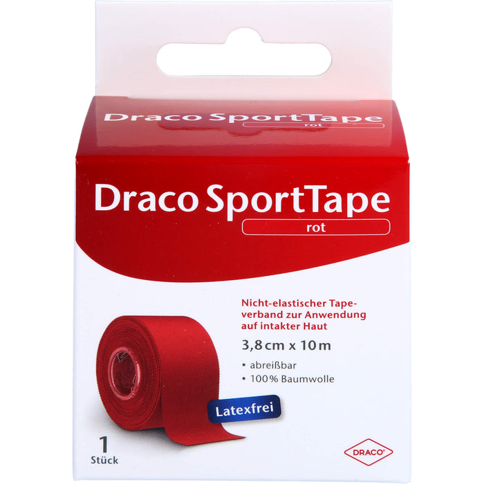 Dracotapeverband 10mx3,8cm rot, 1 St VER