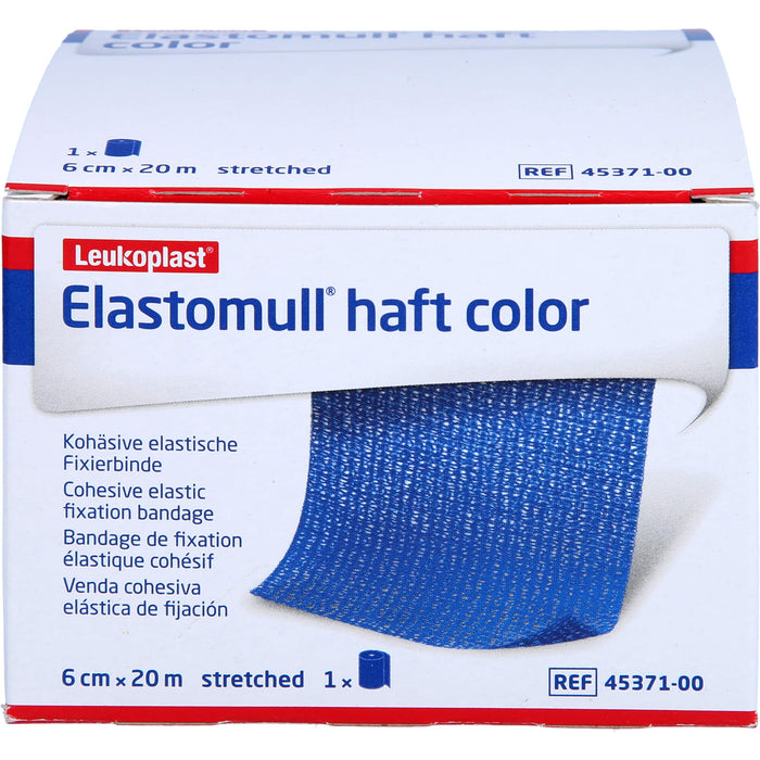 ELASTOMULL HAFT 20MX6cm color blau, 1 St BIN