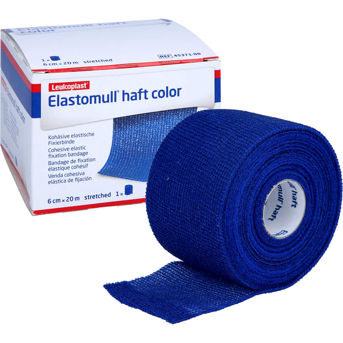 ELASTOMULL HAFT 20MX6cm color blau, 1 St BIN