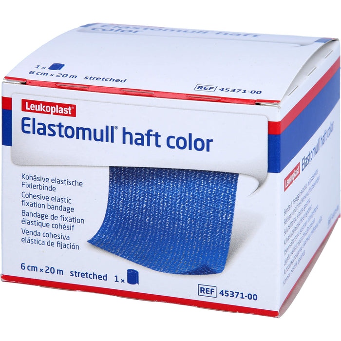 ELASTOMULL HAFT 20MX6cm color blau, 1 St BIN