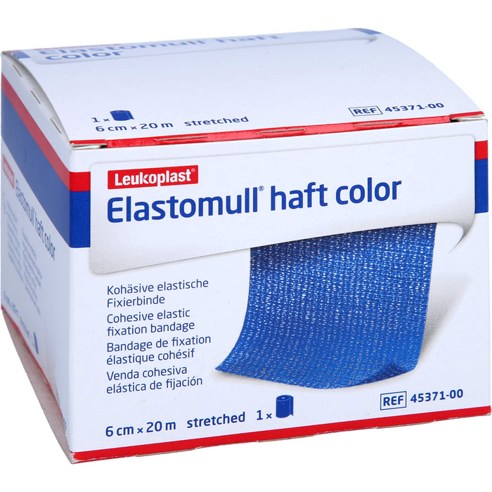 ELASTOMULL HAFT 20MX6cm color blau, 1 St BIN