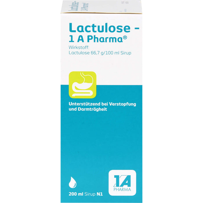 Lactulose - 1 A Pharma Sirup bei Verstopfung, 200 ml Lösung
