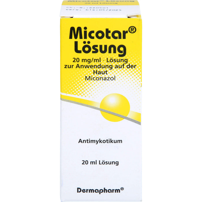 Micotar Lösung bei Pilzinfektionen der Haut, 20 ml Lösung