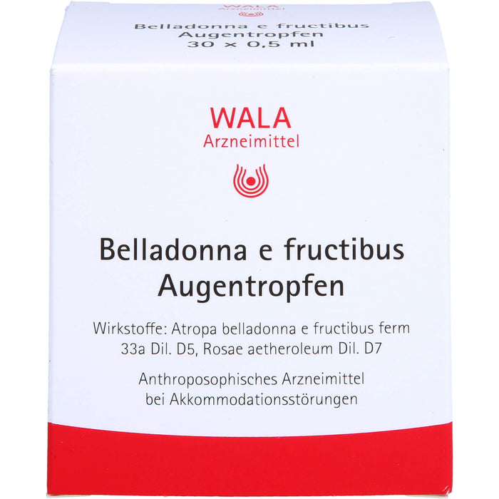 WALA Belladonna e fructibus Augentropfen, 30 St. Lösung