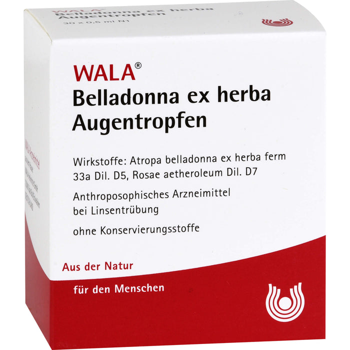 WALA Belladonna ex herba Augentropfen, 30 St. Lösung
