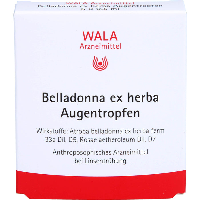 WALA Belladonna ex herba Augentropfen, 5 St. Lösung