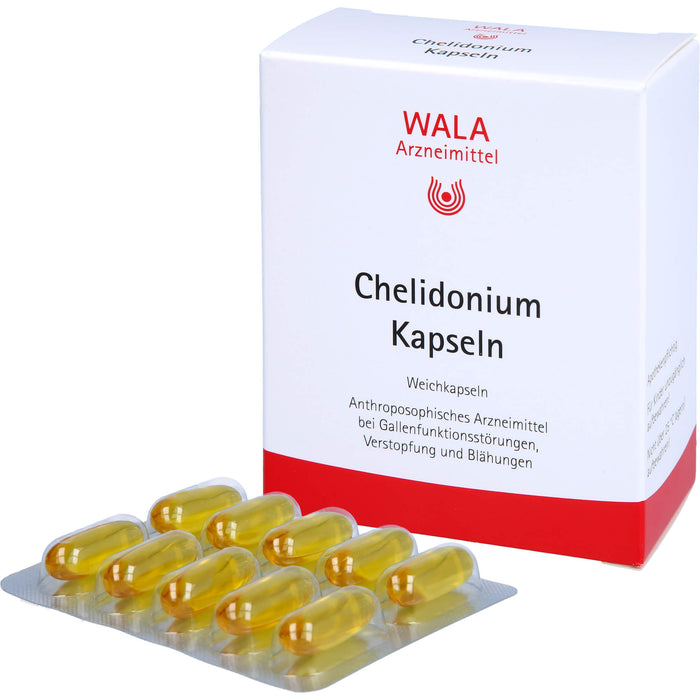 WALA Chelidonium Kapseln bei Gallenfunktionsstörungen, Verstopfung und Blähungen, 30 St. Kapseln