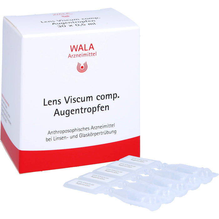 WALA Lens Viscum comp. Augentropfen bei Linsen- und Glaskörpertrübung, 30 St. Lösung