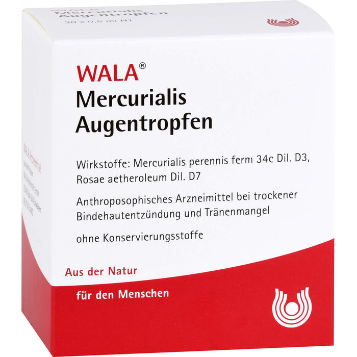 WALA Mercurialis Augentropfen, 30 St. Einzeldosispipetten