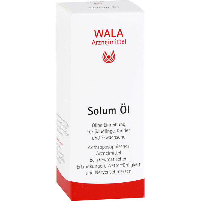 WALA Solum Öl bei rheumatischen Erkrankungen, Wetterfühligkeit und Nervenschmerzen, 50 ml Öl