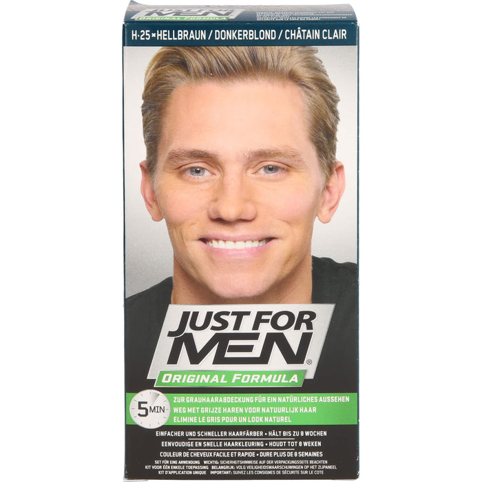 JUST FOR MEN Pflege-Tönungs-Shampoo hellbraun, 60 ml Shampoo