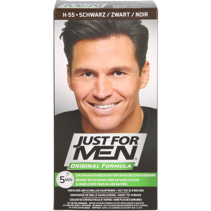 JUST FOR MEN Pflege-Tönungs-Shampoo schwarz, 60 ml Shampoo