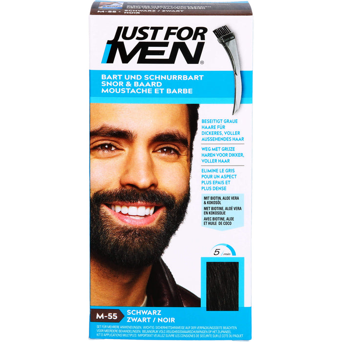 JUST FOR MEN Pflege-Brush-In-Color-Gel schwarz , 28.4 ml Gel