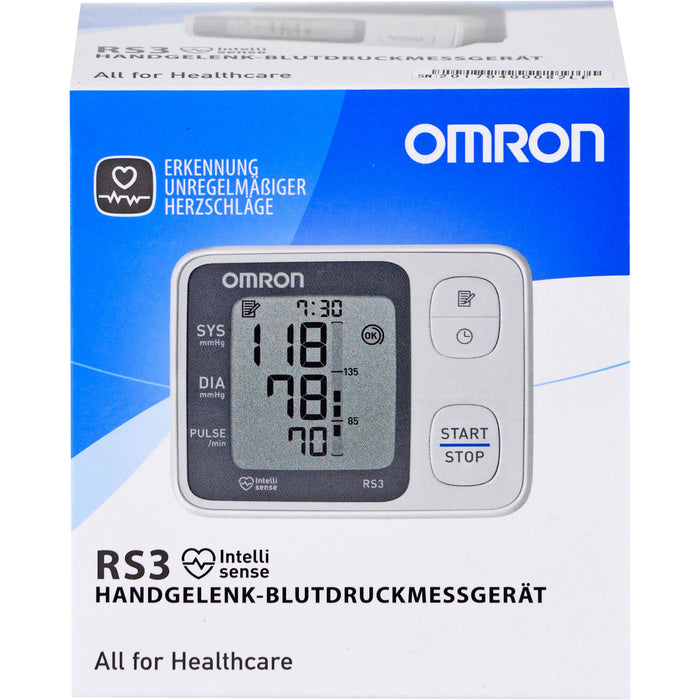 OMRON RS3 Handgelenk-Blutdruckmessgerät, 1 St. Blutdruckmessgerät