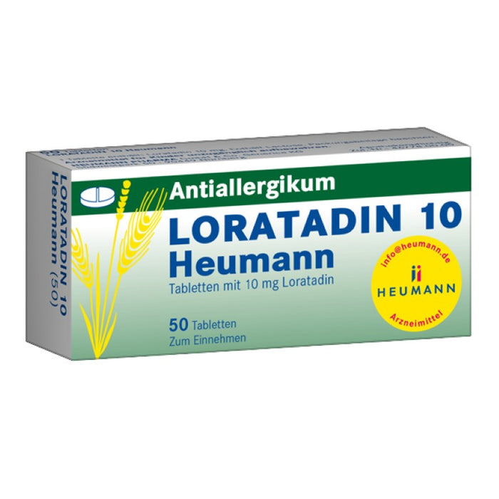 Loratadin 10 Heumann Tabletten Antiallergikum, 50 St. Tabletten