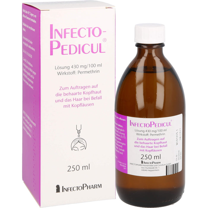 InfectoPedicul Lösung bei Befall mit Kopfläusen, 250 ml Lösung