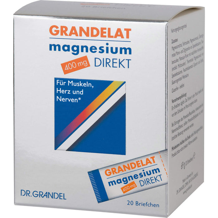 Grandelat Magnesium direkt 400 mg Briefchen, 20 St. Beutel