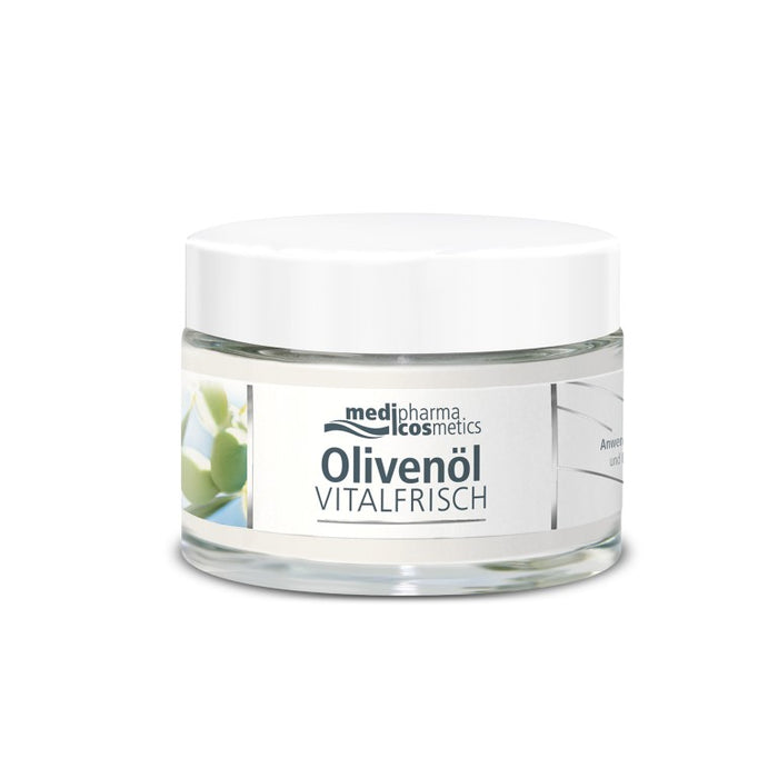 medipharma cosmetics Olivenöl vitalfrisch Nachtpflege plus Q10 strafft und regeneriert über Nacht, 50 ml Creme