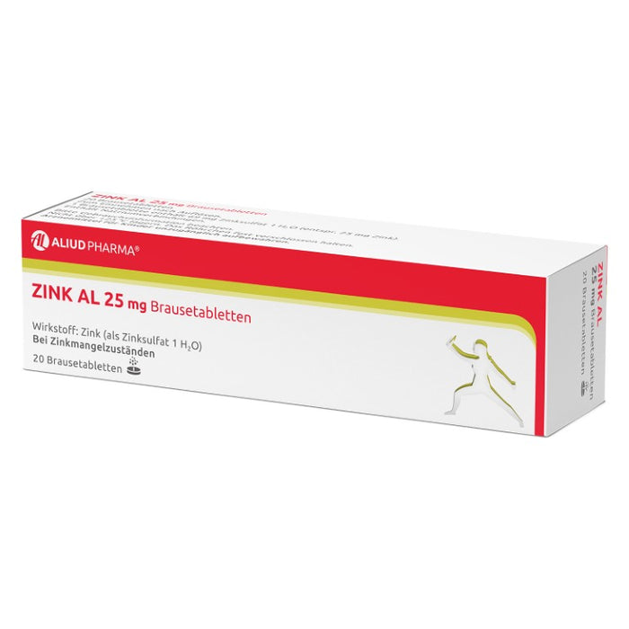 Zink AL 25 mg Brausetabletten, 20 St. Tabletten