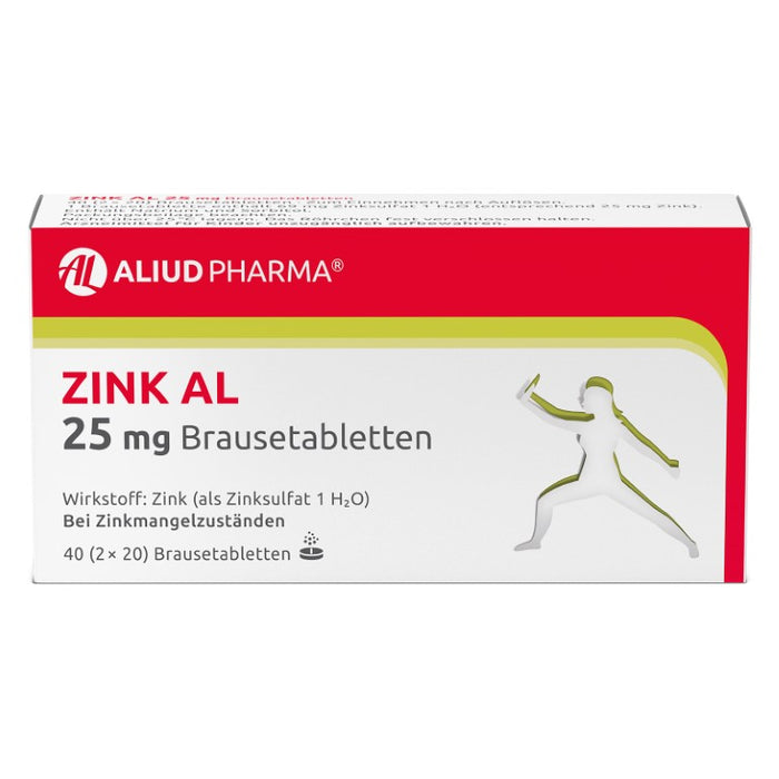 Zink AL 25 mg Brausetabletten, 40 St. Tabletten