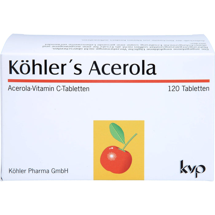 Köhler's Acerola Acerola-Vitamin C-Tabletten, 120 St. Tabletten