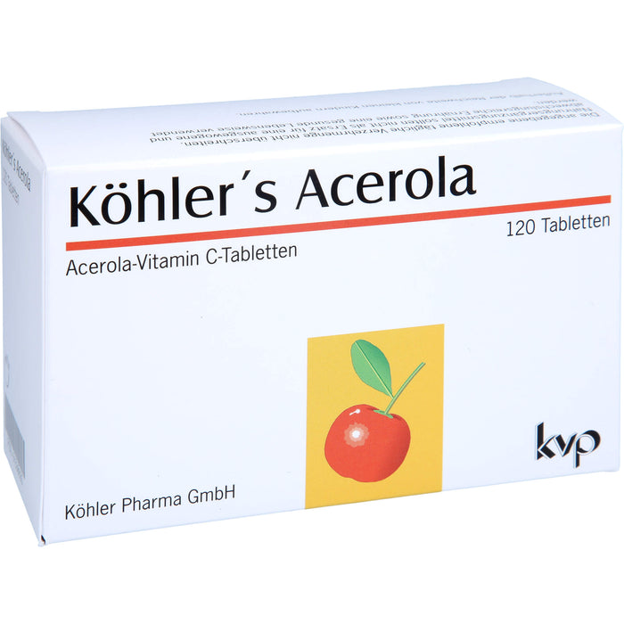 Köhler's Acerola Acerola-Vitamin C-Tabletten, 120 St. Tabletten