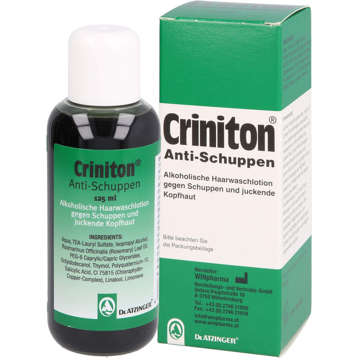 Criniton Anti-Schuppen Haarwaschlotion, 125 ml Lösung