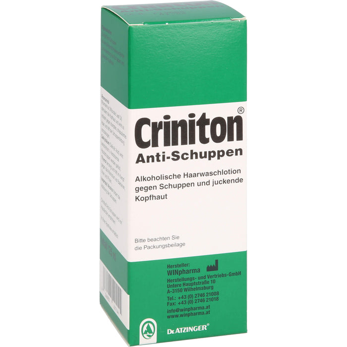 Criniton Anti-Schuppen Haarwaschlotion, 125 ml Lösung