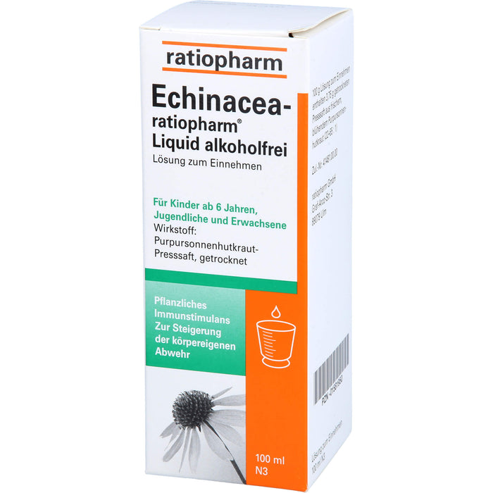 Echinacea-ratiopharm Liquid alkoholfrei, 100 ml Lösung