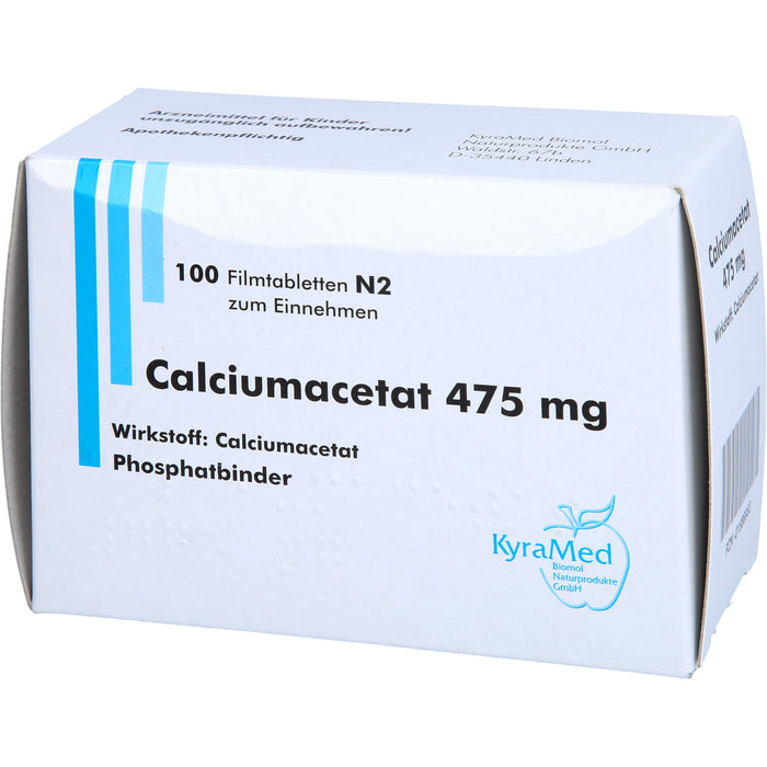 Calciumacetat 475 mg, Filmtabletten, 100 St FTA