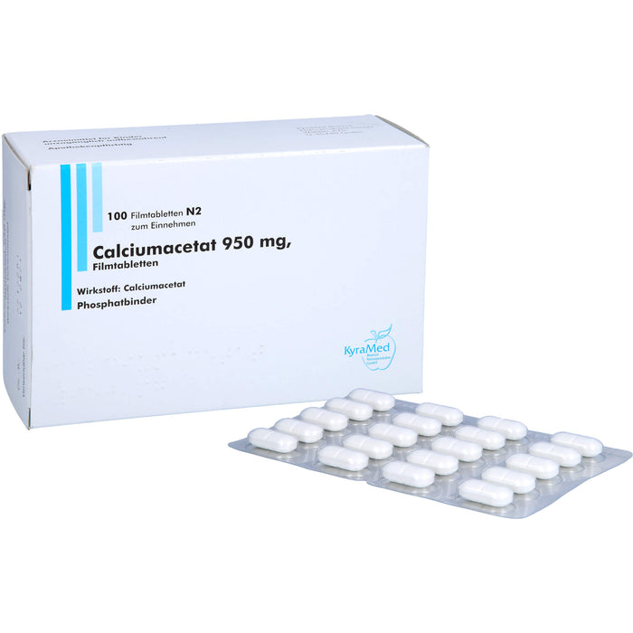 Calciumacetat 950 mg, Filmtabletten, 100 St FTA