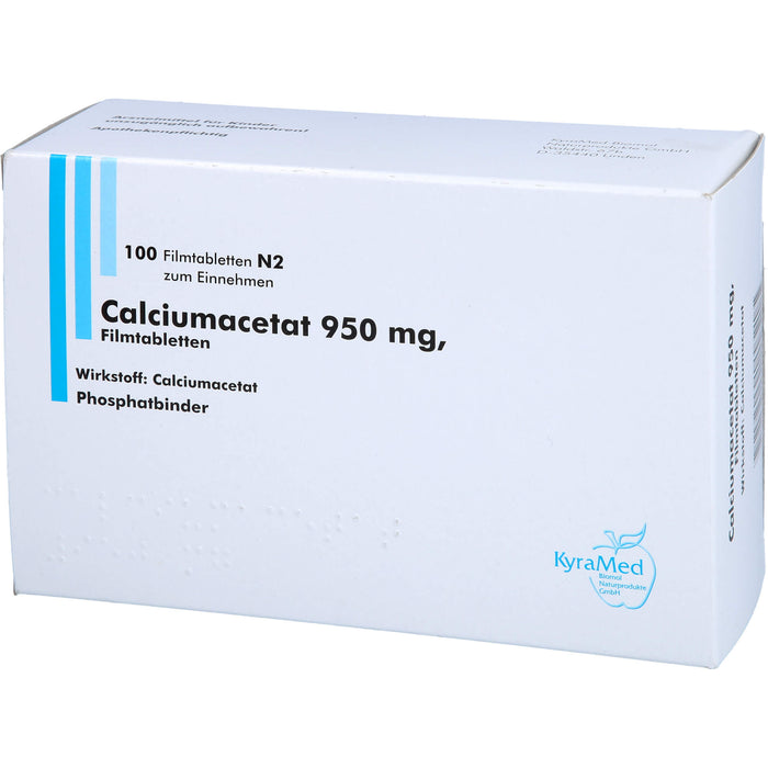 Calciumacetat 950 mg, Filmtabletten, 100 St FTA