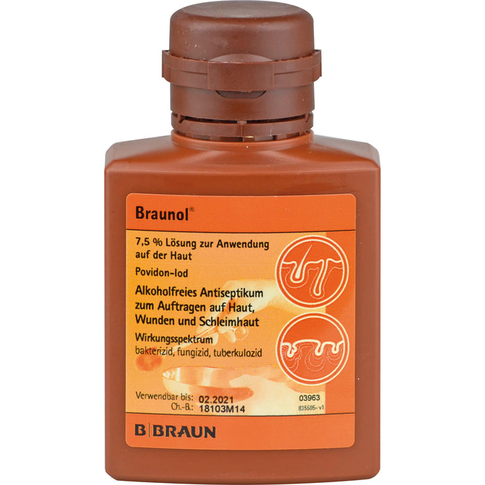 Braunol 7,5% Haut- und Schleimhautantiseptik Lösung, 30 ml Lösung