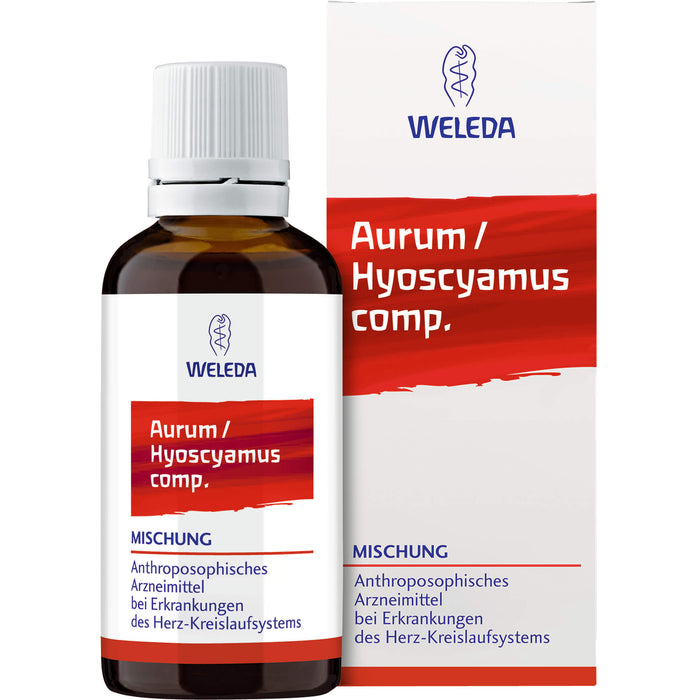 WELEDA Aurum / Hyoscyamus comp. Mischung bei Erkrankungen des Herz-Kreislaufsystems, 50 ml Mischung