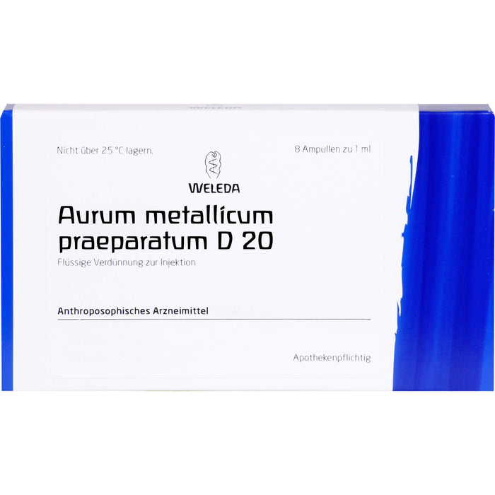 Aurum met. praep. D20 Weleda Amp., 8 St AMP