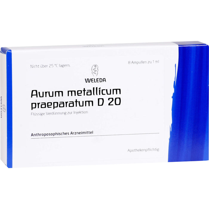 Aurum met. praep. D20 Weleda Amp., 8 St AMP