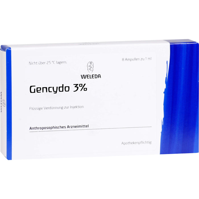 WELEDA Gencydo 3% Injektionslösung bei allergischen Erkrankungen, 8 St. Ampullen