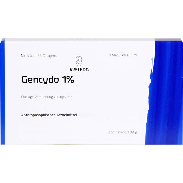 WELEDA Gencydo 1 % Injektionslösung bei allergischen Erkrankungen, 8 St. Ampullen