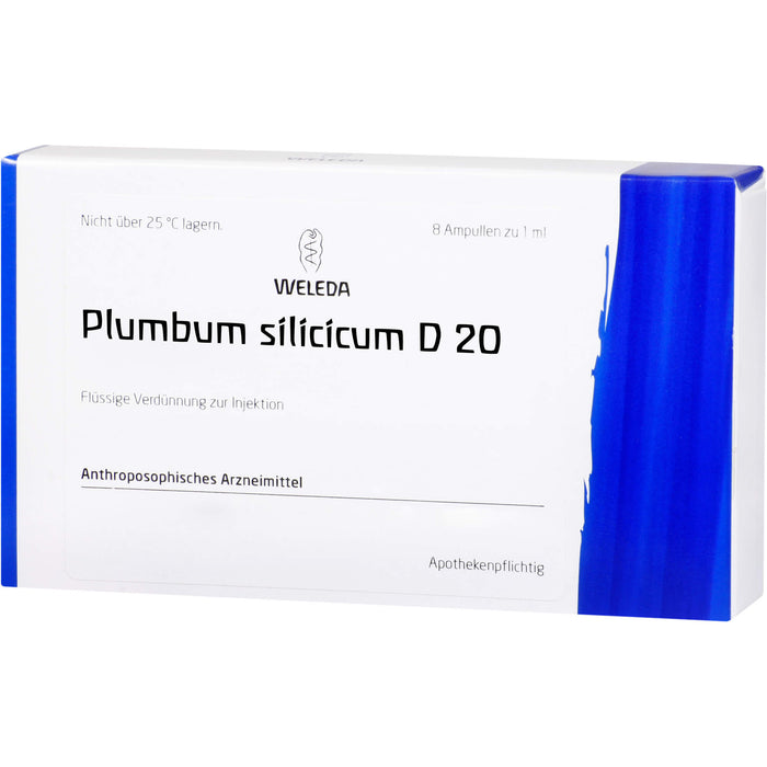 Plumbum silicicum D20 Weleda Amp., 8X1 ml AMP