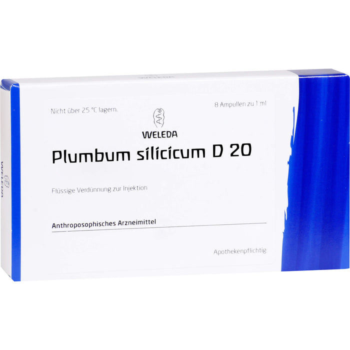 Plumbum silicicum D20 Weleda Amp., 8X1 ml AMP