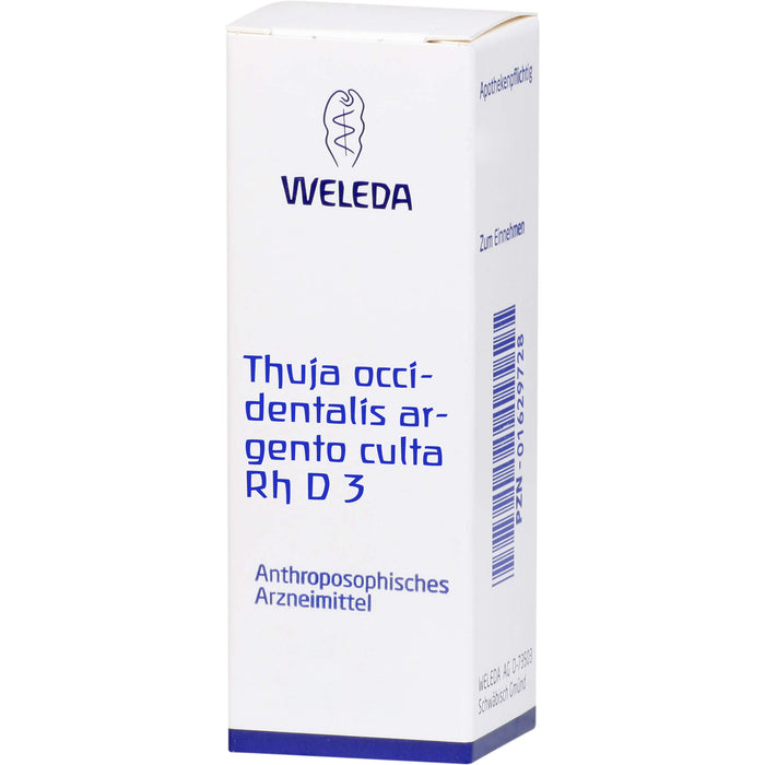 WELEDA Thuja occidentalis Argento culta Rh D3 flüssige Verdünnung, 20 ml Lösung