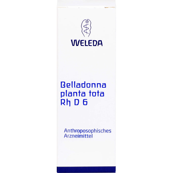 Belladonna planta tota Rh D6 Weleda Dil., 20 ml DIL