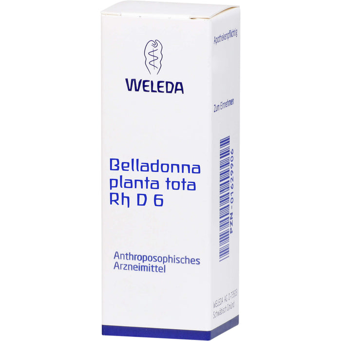 Belladonna planta tota Rh D6 Weleda Dil., 20 ml DIL