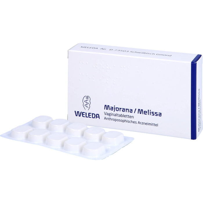 WELEDA Majorana / Melissa Vaginaltabletten, 10 St. Tabletten
